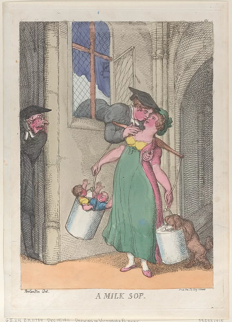 Thomas Rowlandson-172-Un sorso di latte